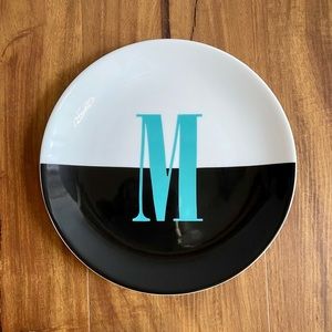 Kate Spade Monogram Dessert Plate